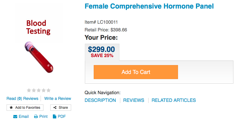 Female Hormone Panel Pic